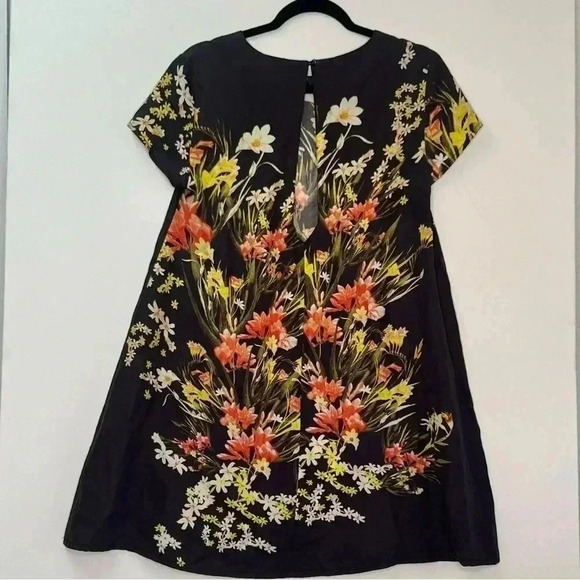Some Days Lovin Botanic Floral Print Swing Dress Brown Sz S - Picture 3 of 14